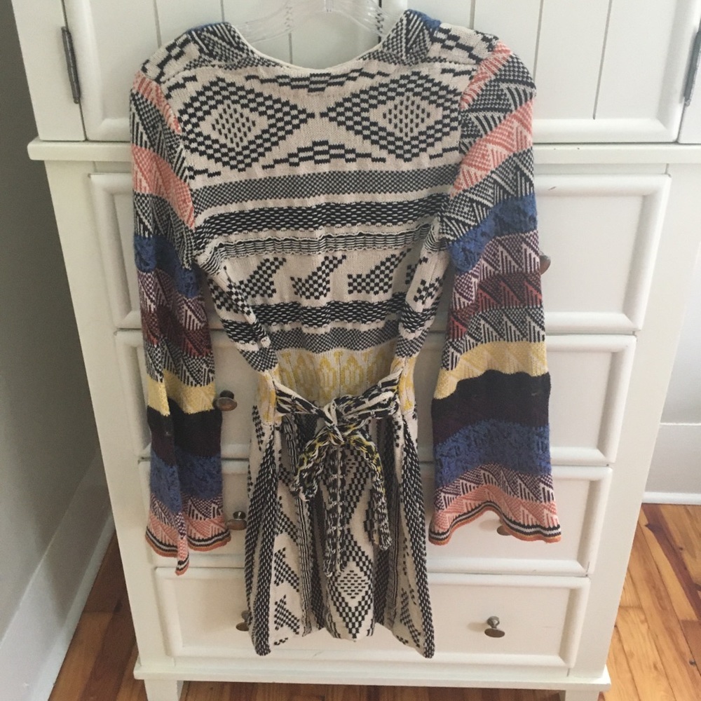 Free People Patchwork Sweater Mini Dress - Picture 7 of 10